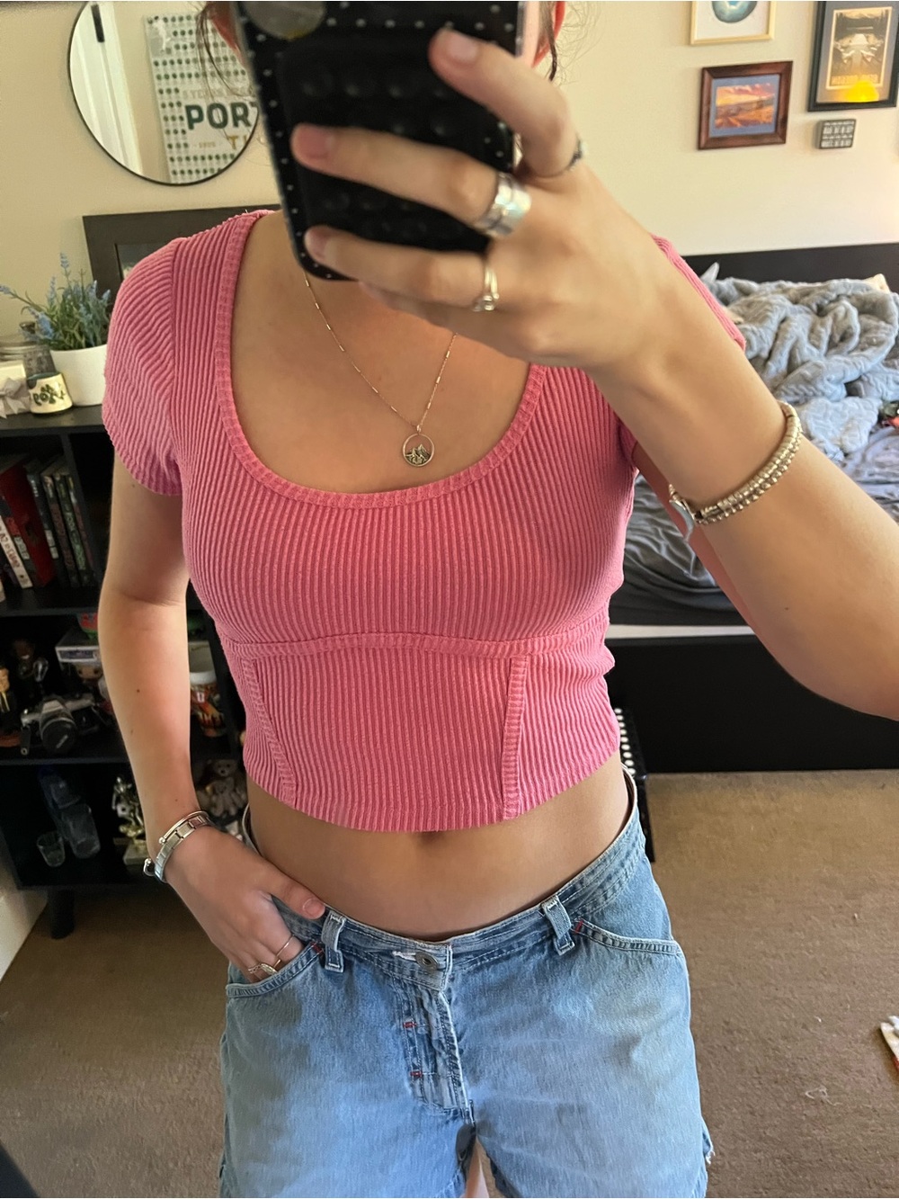 Pink tee